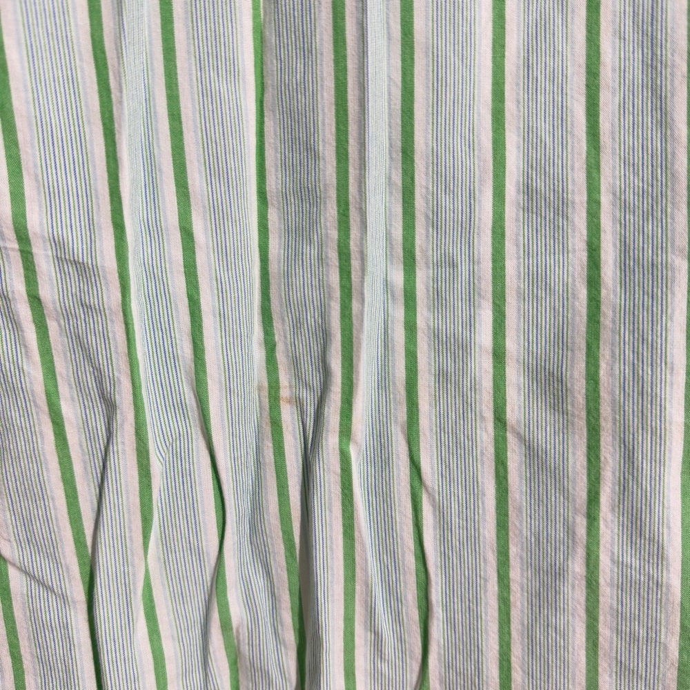 Ralph Lauren Polo Jeans Co Green White Striped Button Up‎ Shirt Size XL - Picture 9 of 10